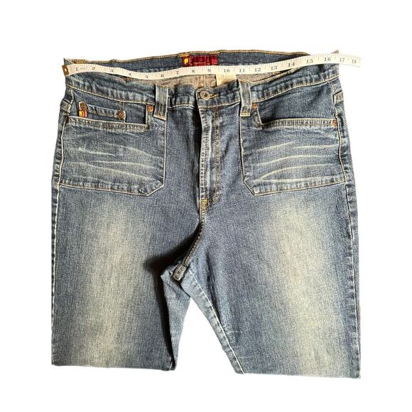 Just USA Jeans Women Plus Sz 21‎ Bootcut Mid Rise Stretch Classic Denim Blue - Picture 3 of 8